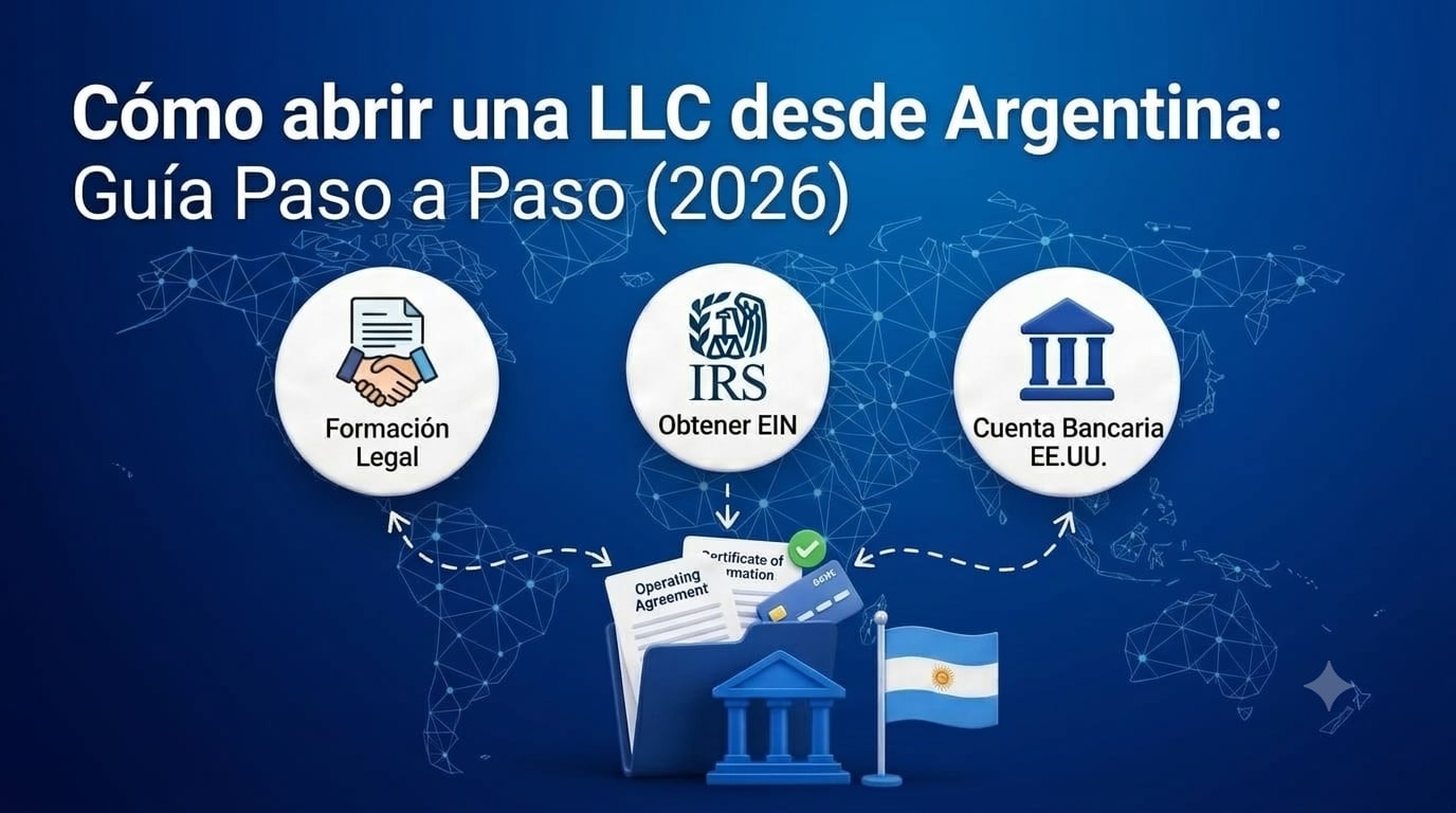 Cómo abrir una LLC en USA desde Argentina en 2026: guía paso a paso